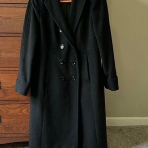 Long Wool Blend Winter Coat